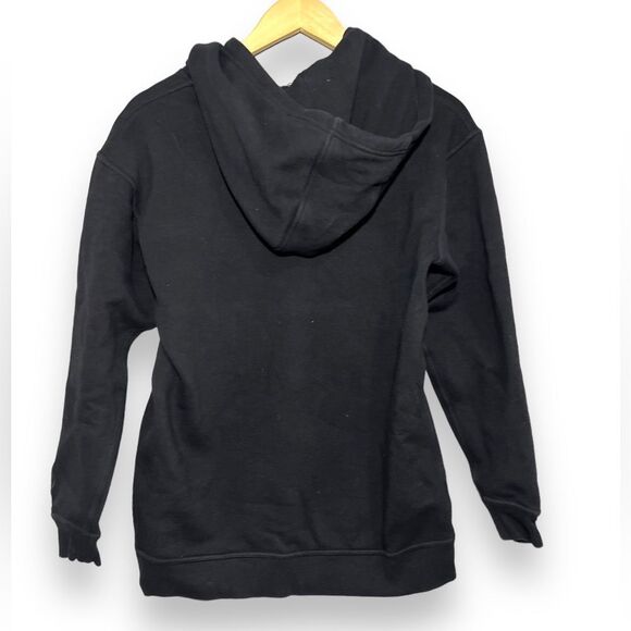 Savvi | Black Super Comfy Hoodie with graphic on arm and front Medium - Picture 4 of 5